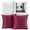 Magenta, variant on Clara Clark Plush Solid Decorative Microfiber Square Throw Pillow Cover with Throw Pillow Insert for Couch, Magenta, 24"x24"", 4 Piece Decorative Soft Throw Pillow Set