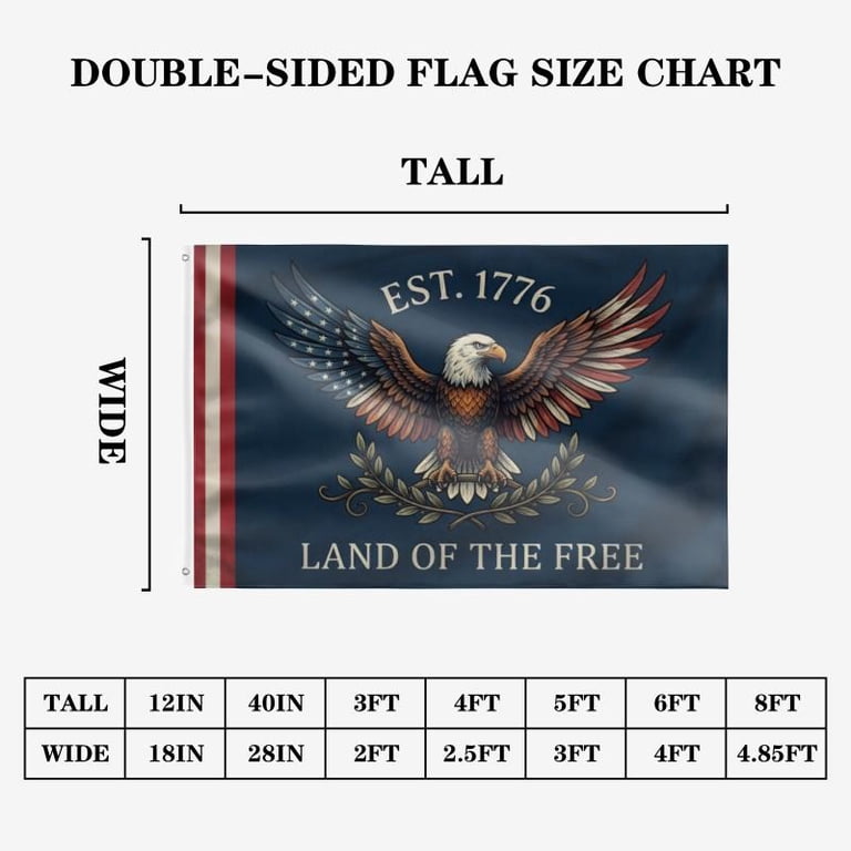 250TH Anniversary Flags, 250th Anniversary US 1776-2026, Patriotic