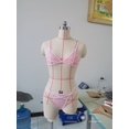 thumbnail image 1 of Ropa interior sexy estilo Europa y Estados Unidos, sujetador de malla transparente con tirantes, ropa interior de tres puntos para mujer, 1 of 6