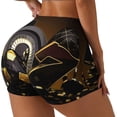 thumbnail image 1 of Balery Casino Cards Pantalones cortos de entrenamiento estampados para mujer, sin costuras, ajustados, para gimnasio, yoga, correr, deportes, ejercicio activo, fitness.-Small, 1 of 8