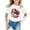 White, variant on Shirts for Girls Back To Sch+ool Girls Summer Sloth Print Short Sleeve T Shirt Casual Loose Fit Round Neck Tee for Kids Toddler Youth Comfortable Daily Wear Top, Size 6-7 Years