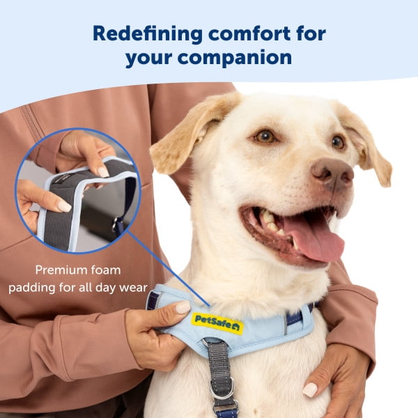 PetSafe Easy Walk Comfort No-Pull Dog Harness, 5 Adjustement points, S/M, Blue