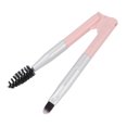 thumbnail image 3 of Pinceles de maquillaje de doble extremo, juego de pinceles plegables portátiles profesionales para sombra de ojos y lápiz labial para mujeres, 3 of 14