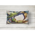 thumbnail image 2 of Carolines Treasures JMK1091PW1216 Blue Crab Canvas Fabric Decorative Pillow  12H x16W multicolor, 2 of 3
