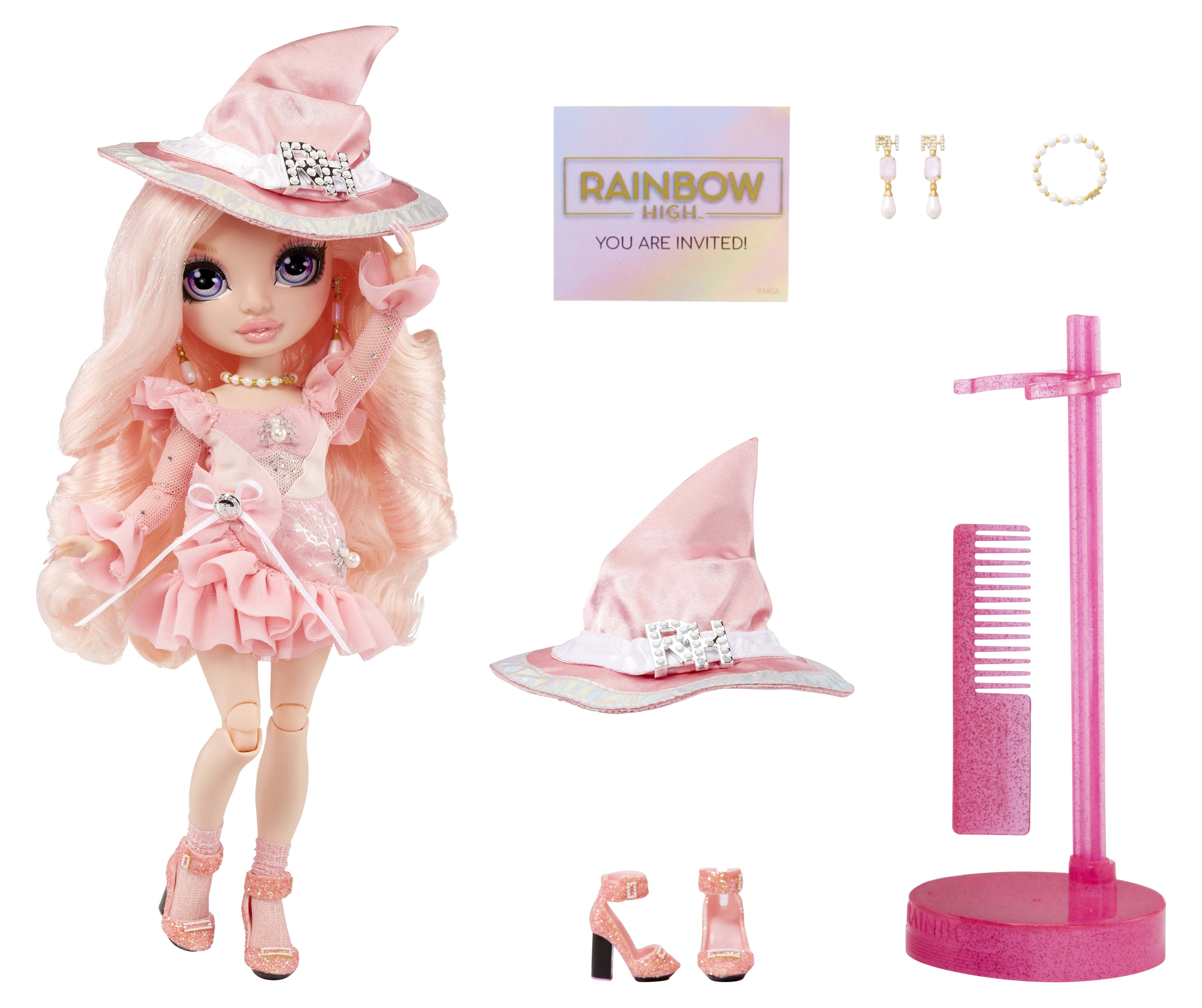 Witch Bella Old COSTUME BALL 11 & Rainbow inch High – Gift Fashion Doll. Parker and 6-12 (Pink) Vision Great Kids Years Collectors for Rainbow Accessories. Costume