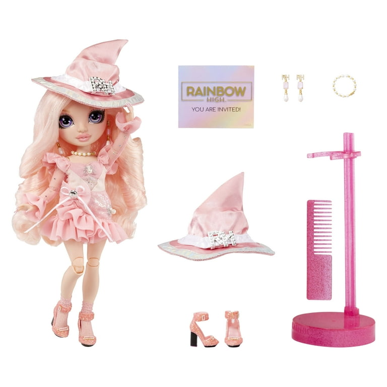 Rainbow Vision COSTUME BALL Rainbow High – Bella Parker (Pink) Fashion  Doll. 11 inch Witch Costume and Accessories. Great Gift for Kids 6-12 Years  Old
