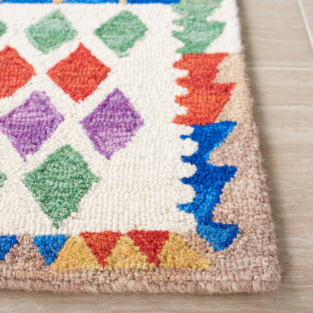 Safavieh  Handmade Aspen Insaf Boho Wool Rug 5'  x  8' 5' x 8' Indoor,Handmade Living Room,Bedroom,Dining Room Rectangle