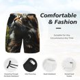 thumbnail image 3 of Haiem Realistic Style Cute Cat Mens Swim Trunks with Compression Liner 2 in 1 Swimming Shorts Stretch Swimwear Quick Dry,Board Shorts-X-Large, 3 of 9