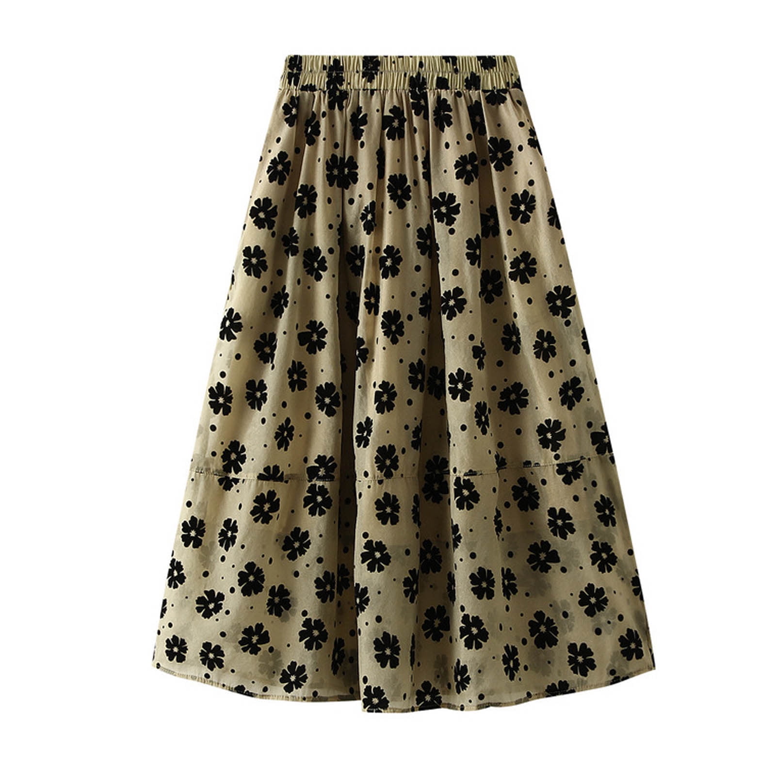 Midi Skirts for Women Fashion Casual Long A-Line Skirt Women High Comfy