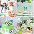 thumbnail image 4 of Soccer Number Candle Soccer Number 5 Cake Topper Happy Birthday Cake Candle Sparkling Sequins Soccer Football Theme Birthday Party Decorations Celebrations Supplies, 4 of 5