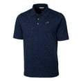 thumbnail image 2 of Men's Cutter & Buck Navy Buffalo Bills Big & Tall Advantage Tri-Blend Space Dye Polo, 2 of 3
