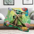 thumbnail image 3 of Baby Yoda Blanket Flannel Soft Blanket CouchCustom Bedding for Room for Christmas Birthdas (30"x40") Style, 3 of 7