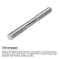 thumbnail image 4 of Unique Bargains M6x60mm 304 Stainless Steel Push Rod Double End Threaded Rod for DIY, 2Pack, 4 of 6