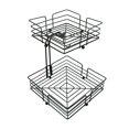 thumbnail image 2 of Cestas desmontables de 2 niveles Encimera de cocina resistente Soporte de almacenamiento de mesa Estante Estante Tazones perfecl tazones de frutas, 2 of 8