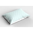 thumbnail image 2 of Ambesonne Nautical Pillow Sham 2 Pack, Abstract Clouds Waves, 36"x20", Turquoise White, 2 of 3