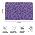 thumbnail image 3 of Purple Leopard Print Bathroom Rugs Mat,Non Slip Microfiber Bathroom Rug,Rubber Backing,Soft Bathroom Mats for Bathroom Floor,Tub and Shower,17x27in(43x68cm), 3 of 5
