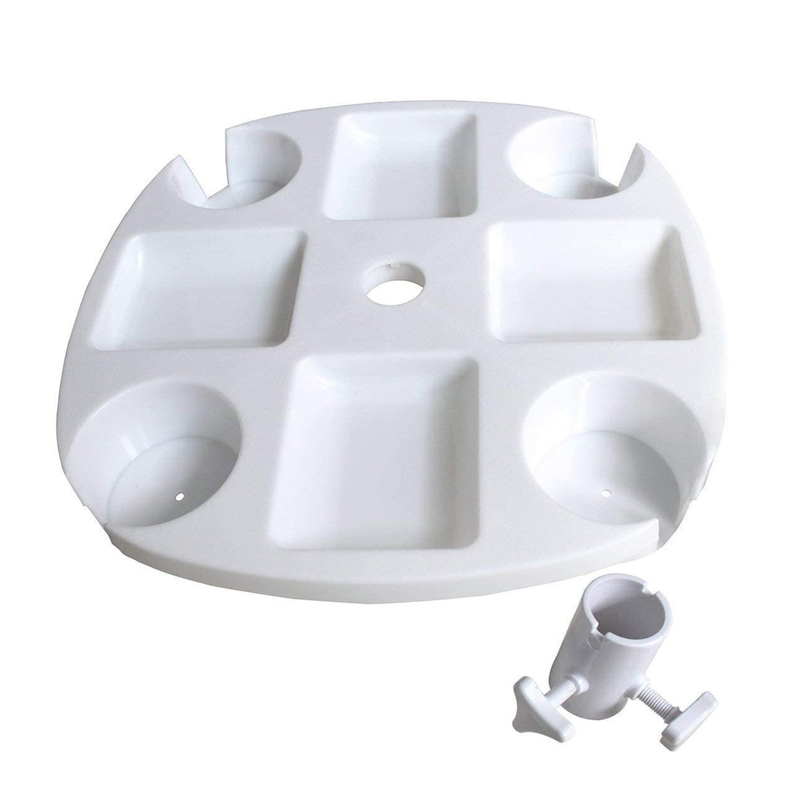 Outdoor Beach Umbrella Tube Cup Holder Solar Umbrella Plastic Tray GR6