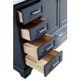 thumbnail image 3 of Harper 60" Single Bathroom Vanity with Marine Gray and Carrara Marble Top, 3 of 7