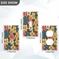 thumbnail image 4 of Switch Panel Switch Decoration 2.76x4.53x0.28 Inches Unused Outlet Cover Switch Plate Wall Plates Living Room Kitchen Bedroom Study Switches Colorful Flowers Lovely, 4 of 8