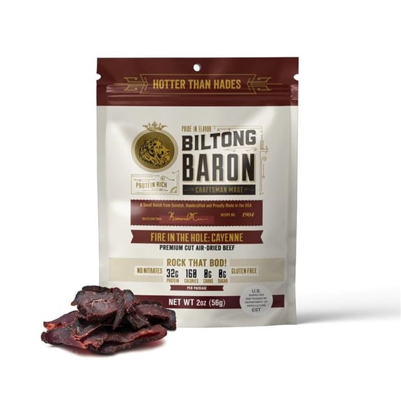 Biltong Baron 30001 2 oz Fire in the Hole, Spicy Cayenne Recipe