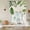 beige, variant on Green Leaves Balloon Curtains for Bedroom/Front Door/Bathroom, Tropical Summer Botanical Watercolor Elegant Rustic Tie Up Curtains 63 Inch Length Kitchen Curtains Shades for Windows 46"x63"