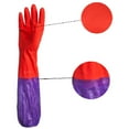 thumbnail image 5 of 1 Paar Gummihandschuhe Wasserdichte Geschirrsputz L6X2 Lang E8N4 O2Q1 U0V4 Z1U8, 5 of 6