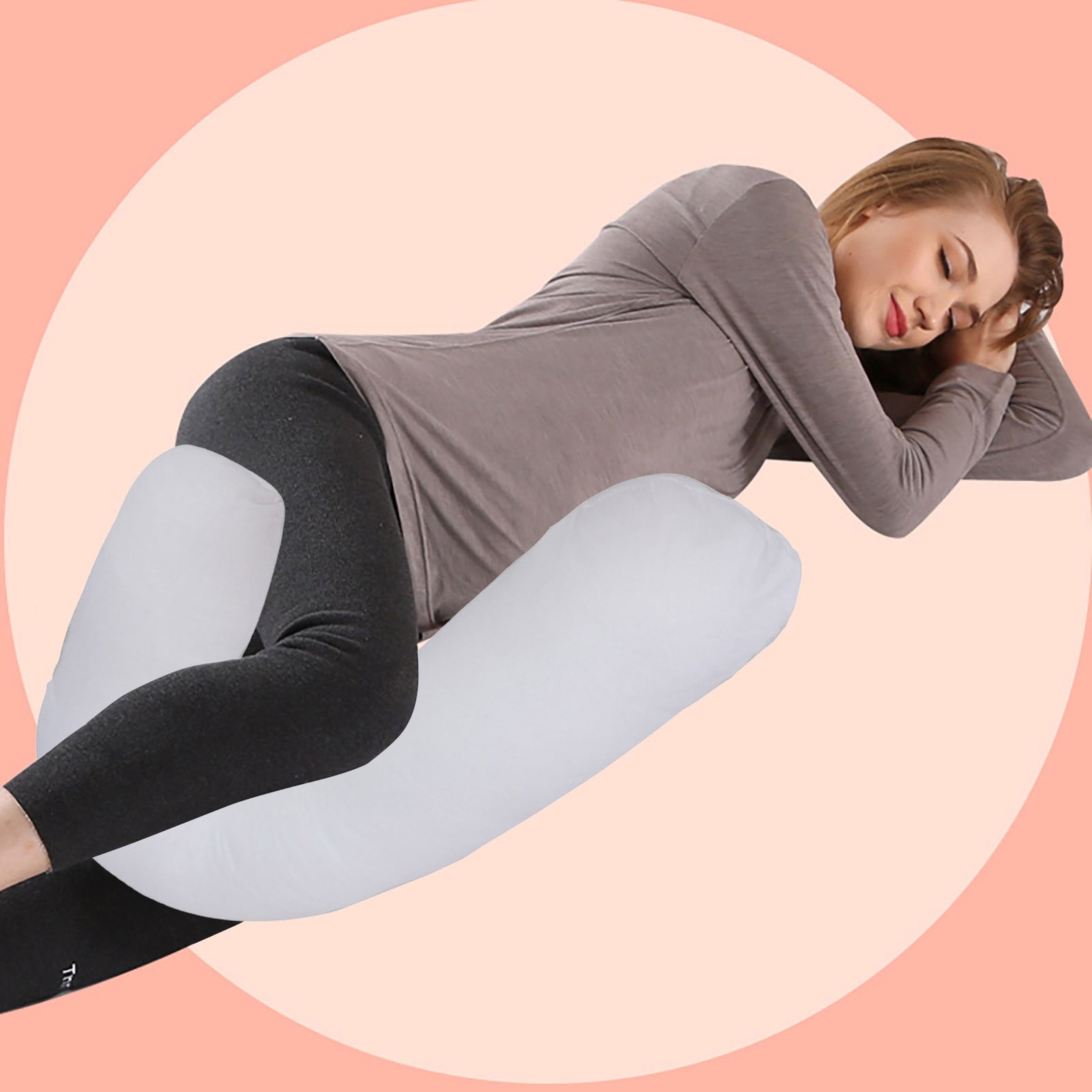 V Shaped Pillow Insert, Multifunctional Pillow for Maternity, Side Sleeper, Travel Neck Support, V Shape Pillow for Pregnancy, Back Sleep, Airplane, Car