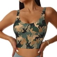 thumbnail image 2 of Uemuo Camouflage Rabbit Pattern Women's Sports Bra - High Impact Support, Breathable, and Comfortable Athletic Bra for Running, Yoga, and Workouts, 2 of 9