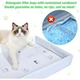 thumbnail image 3 of Litter Box Liners Compatible with Pets Scoopfree Litter Box Refill Tray Rectangle Bags with Anti-scratch Cardboard 20 Pack, 3 of 7