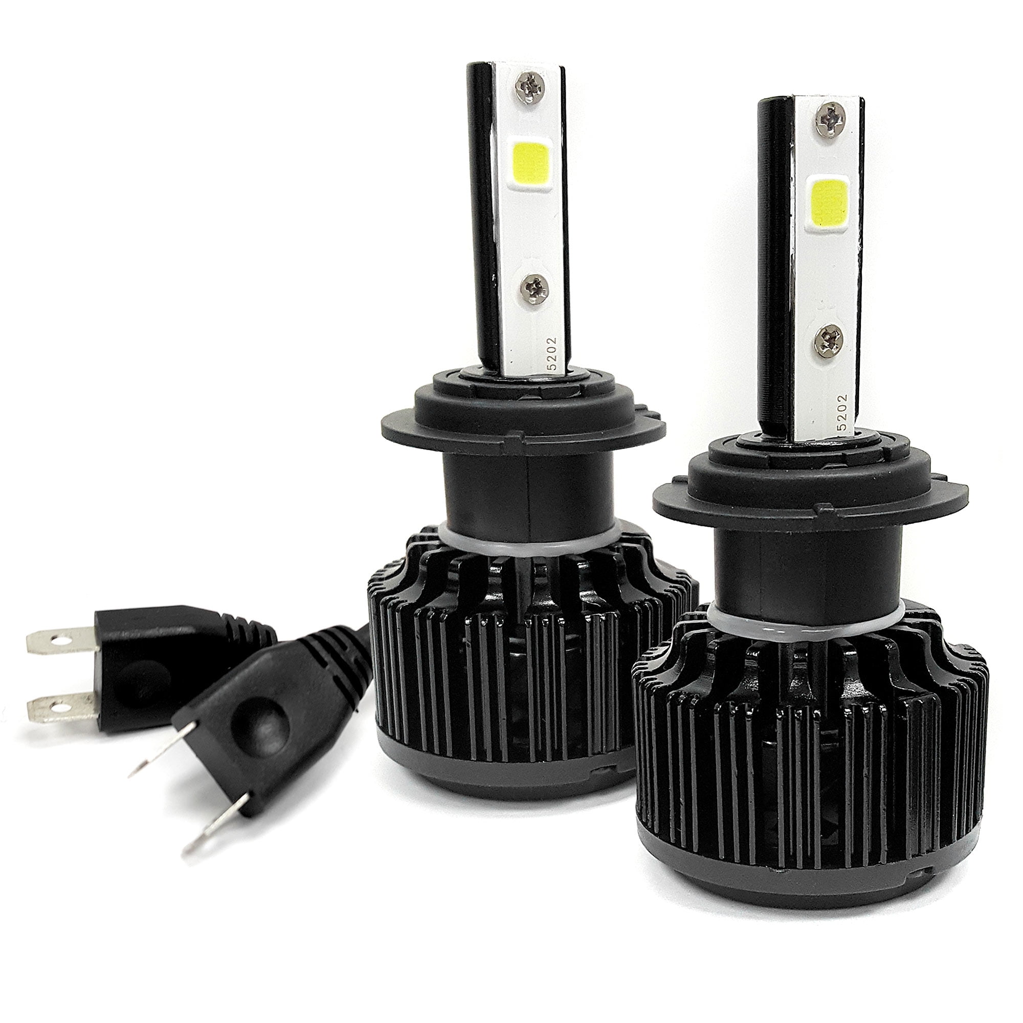 Krator Led H7 Headlight Conversion Bulbs 40w 4000lm Light Bulb Xtra Bright 6000k White With Built In Turbo Cooling Fan For 2011 2014 Yamaha Fazer 8 Walmart Canada