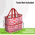 thumbnail image 3 of Garden Tool Bag,Pioneer Flower Floral Print Pattern Garden Tool Organizer,Garden Gifts,Waterproof Multi-Pocket Garden Tool Storage 11.8x5.5x11.4 Inch(Tools NOT Included), 3 of 6