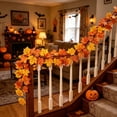 thumbnail image 4 of chaungfeng Artificial Maple Leaf Garland,79" Halloween Thanksgiving Foliage Hanging Vines - Fake Ivy,for Wedding Party Garden,Home,Dining Table Decoration,Wall,Fireplace, 4 of 8