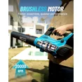 thumbnail image 5 of SEESII 40V Leaf Blower Cordless, 680CFM/210MPH Brushless Motor Electric Leaf Blower with 2 * 5200mAh Batteries and 2*Charger, 5 of 18