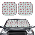 thumbnail image 2 of Wukai Watermelon Car Front Windshield Sun Shade,Sun Visor Shield Block Automotive Interior Protector Blocks UV Rays-Medium, 2 of 6