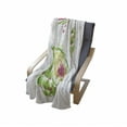 thumbnail image 4 of Artichoke Soft Flannel Fleece Blanket, Watercolor Illustration of Super Food Vegetables Whole Cut in Half, Cozy Plush for Indoor and Outdoor Use, 50" x 60", Fuchsia and Apple Green, by Ambesonne, 4 of 6
