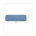 thumbnail image 2 of Microfiber Wet Mop Head, Blue, 18 x 5, Split Microfiber, Hook and Loop Back, Dozen | Bundle of 2, 2 of 5
