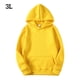 thumbnail image 1 of Sudadera con capucha Sudadera con capucha unisex de algodón Sudadera con capucha que absorbe el sudor Sudadera con capucha, amarillo, 3XL Jumpingount AP000776-63, 1 of 7