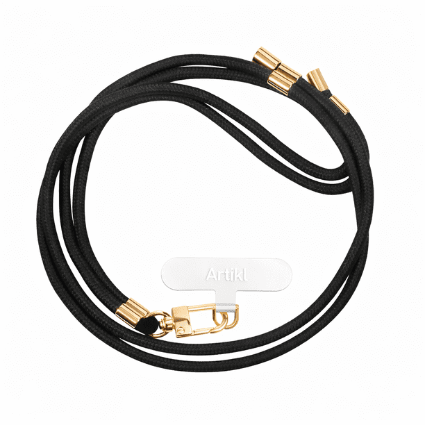 Artikl Cotton Rope Crossbody Phone Strap with Metal Hardware