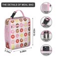 thumbnail image 3 of Doughnut Lunch Box Insulated Lunch Bag Box Women Men Reusable Cute Insulated Lunch Box for Students Cooler Tote Bag Lunchbox for Office School Picnic, 3 of 6