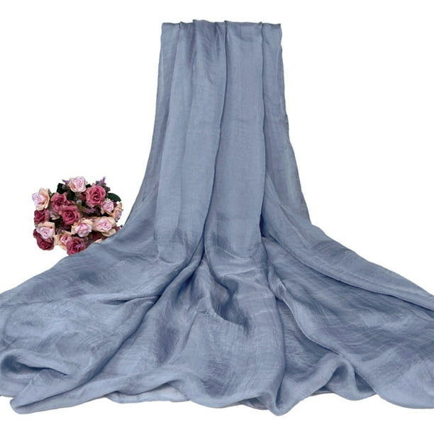 Sonducket Elegante y hermoso mantón de bufanda de noche de gasa para diversas ocasiones, chales y abrigos largos Accesorios de disfraces gris
