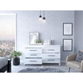 thumbnail image 2 of Superior 6 Drawer Double Cabinet In White - Modern, Particle Board Fill Modern Dresser Board, Quality Finish, 2 of 4