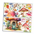 thumbnail image 2 of 2 pegatinas de pared para casa de setas, mariposas, multiusos, decoración de pared, mural artístico para sala de juegos y dormitorio, 2 of 7