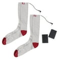 thumbnail image 1 of Calcetines calefactables para hombre y mujer, con batería, térmicos y eléctricos, sin batería (gris), 1 of 8