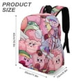 thumbnail image 3 of Kirby Cartoon Poster Adjustable Backpack Laptop Daypack Student School Bookbag Satchel Half Printed Rucksack, 3 of 8