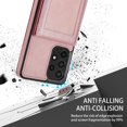 thumbnail image 3 of Feishell Wallet Case for Samsung A53 5G, [RFID Blocking] Credit Card Holder Back Magnetic Buckle Luxury Premium PU Leather Purse Flip Kickstand Shockproof Cover for Samsung Galaxy A53 5G, Rosegold, 3 of 8