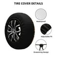 thumbnail image 2 of Lsque Poker Chips Pattern Tire Covers - Tough Tire Wheel Protector for Truck, SUV, Trailer, Camper, RV-17 inch, 2 of 6