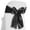 Black, variant on Lann's Linens - 10 Elegant Satin Wedding/Party Chair Cover Sashes/Bows - Ribbon Tie Back Sash - Ivory