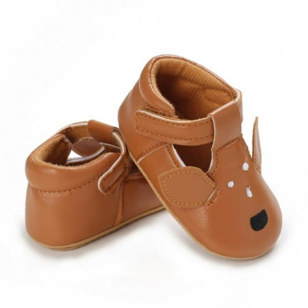 

Infant/Toddler Baby Non Slip Rubber Soft Sole Cartoon Walking Slip on Shoes Home/Outdoors 0-18Months