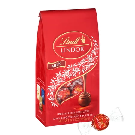Lindt Lindor, Milk Chocolate Candy Truffles, Graduation Day Gift, 8.5 oz. Bag, 1 Count