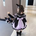thumbnail image 4 of Conjunto de falda Lolita de Anime Sanrioed para niña, vestido de manga larga de otoño para niña Kuromi, vestido de princesa de Cosplay con lámpara, regalo de Halloween, 4 of 5